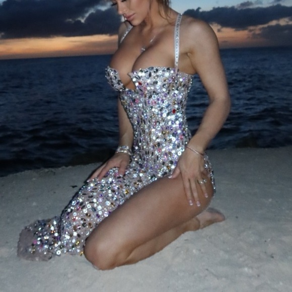 Embellished Evening Gown - Picture 10 of 12